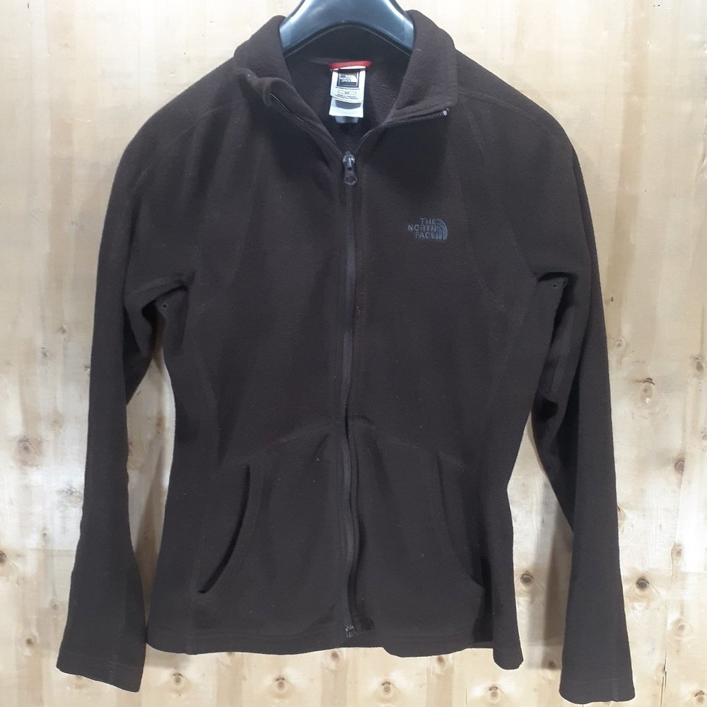 THE NORTH FACE WOMEN'S BROWN FLEECE ZIP JACKET S/P